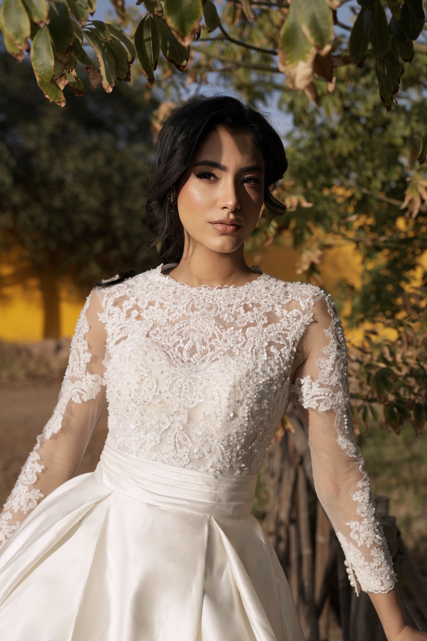 S E R E N E - Satin A Line Gown