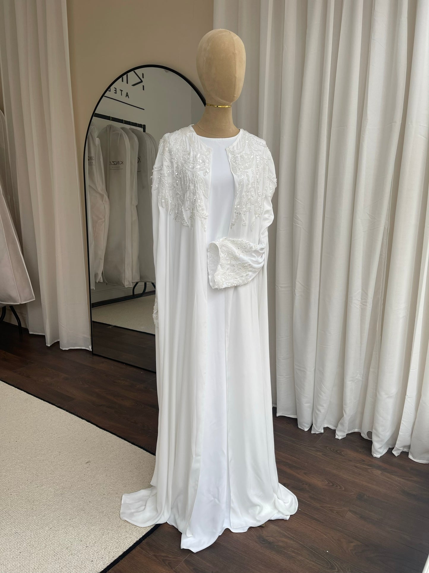 A L I Y A Bridal Abaya - Slip and Cape