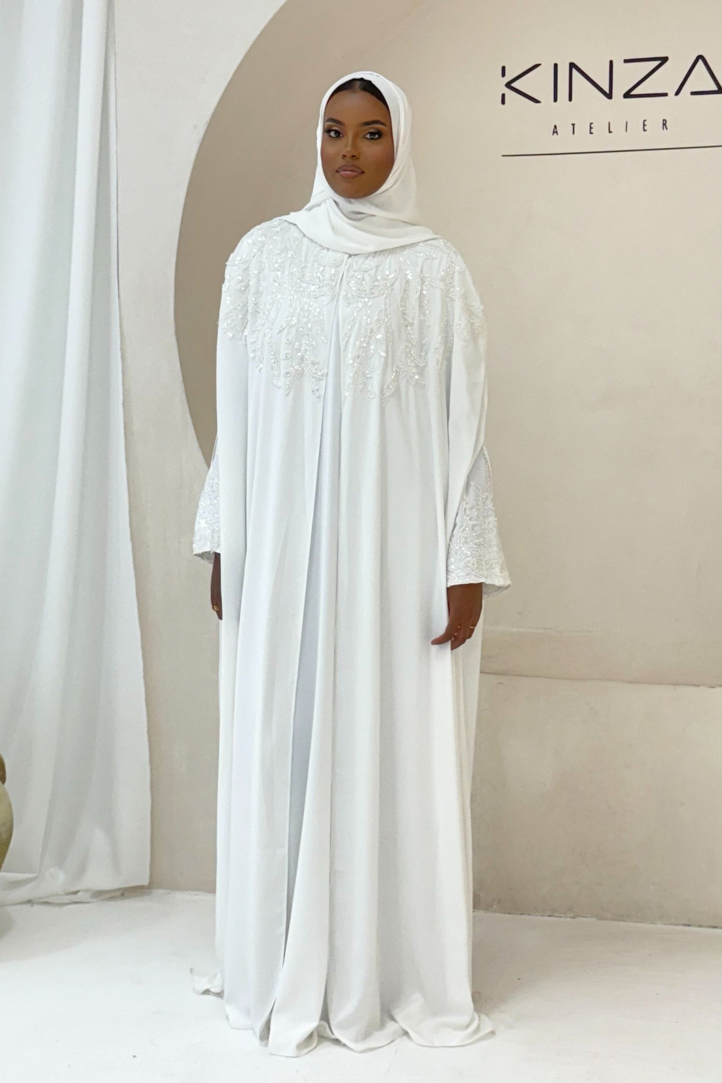 A L I Y A  Bridal Abaya - Slip and Cape