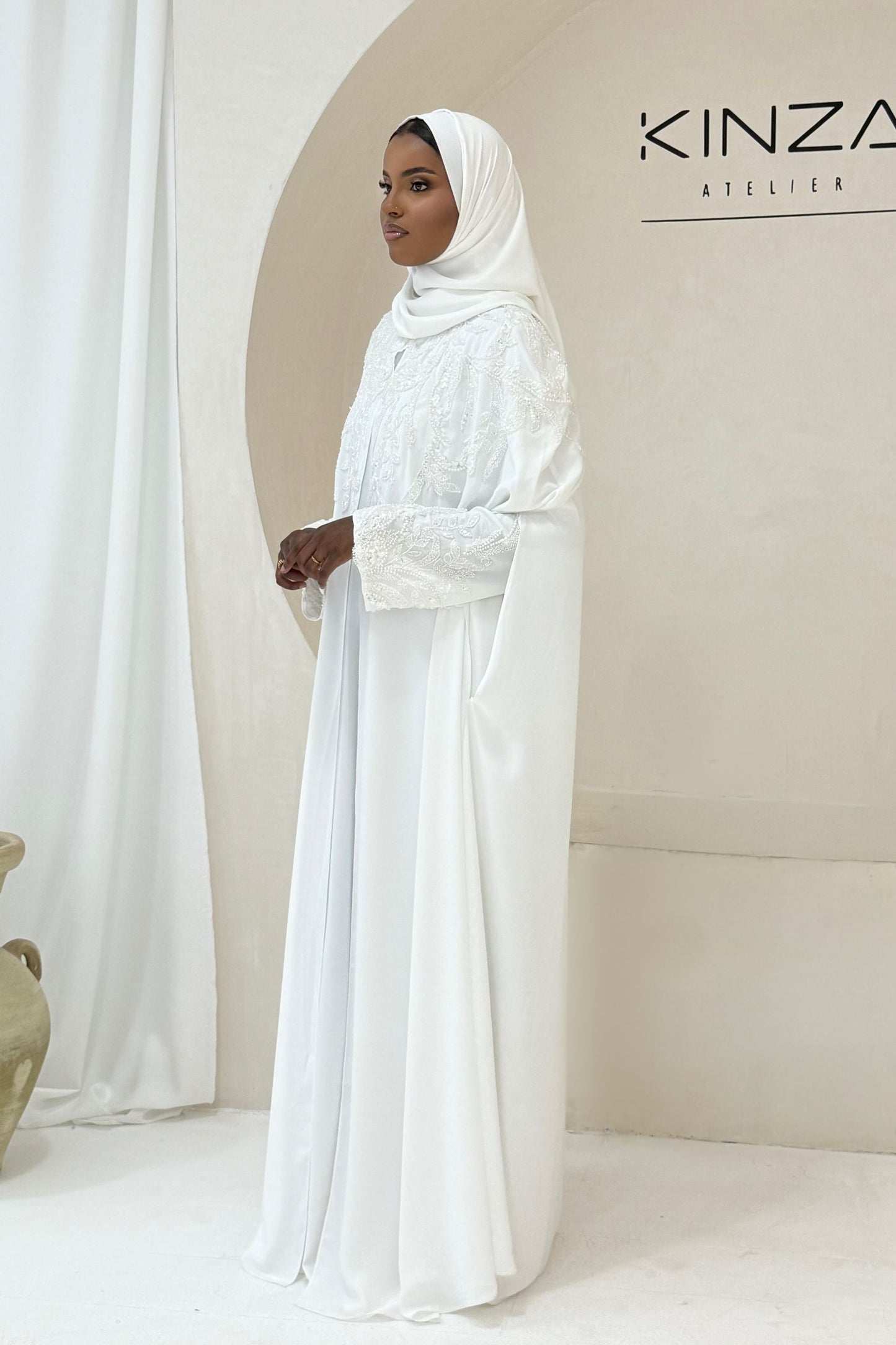 A L I Y A  Bridal Abaya - Slip and Cape