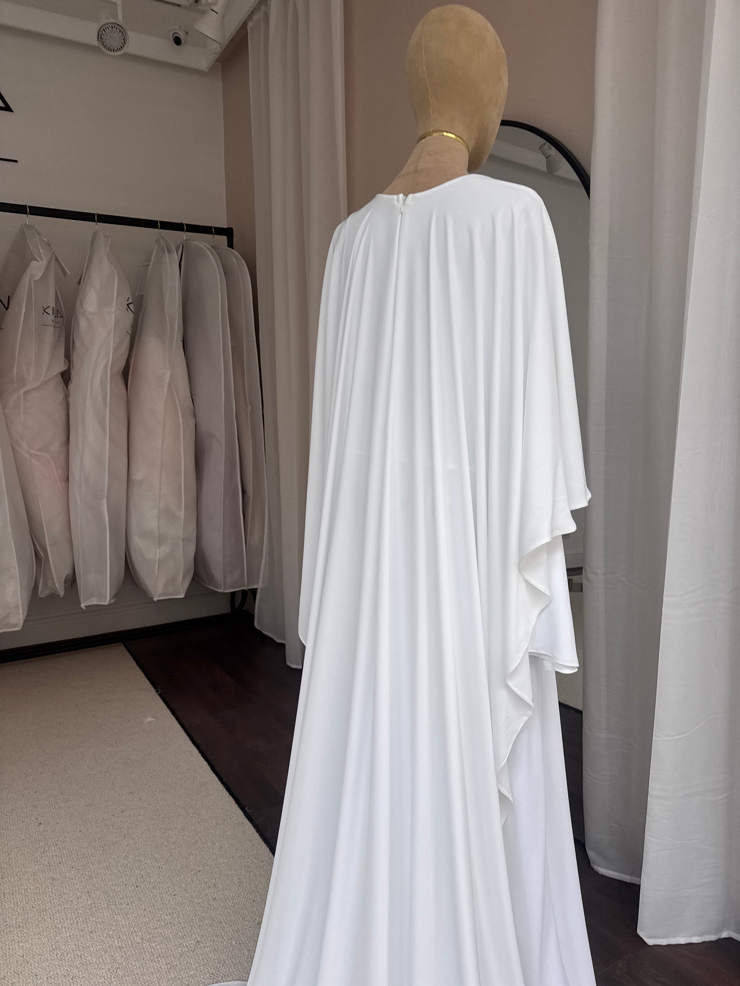 A I S H A  Bridal Abaya - A line Cape Dress