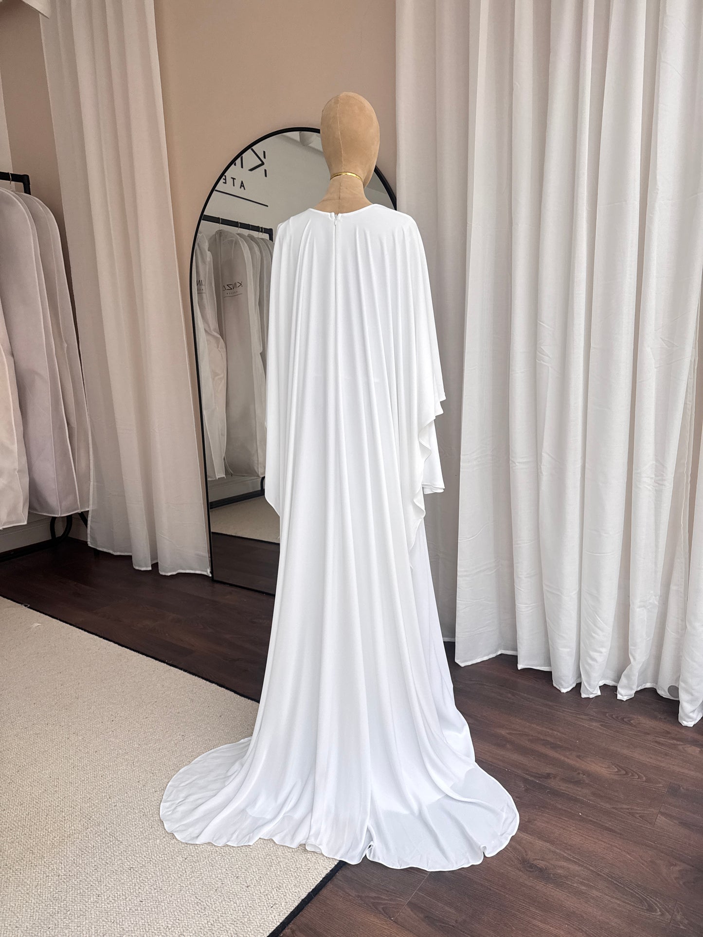 A I S H A  Bridal Abaya - A line Cape Dress