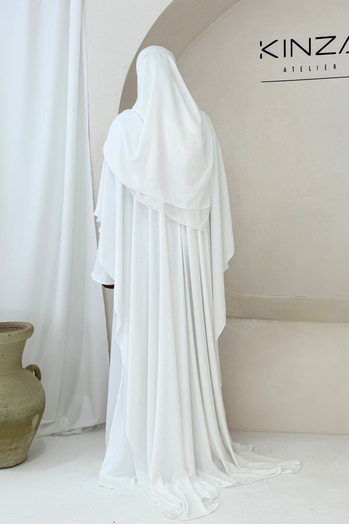 A I S H A  Bridal Abaya - A line Cape Dress