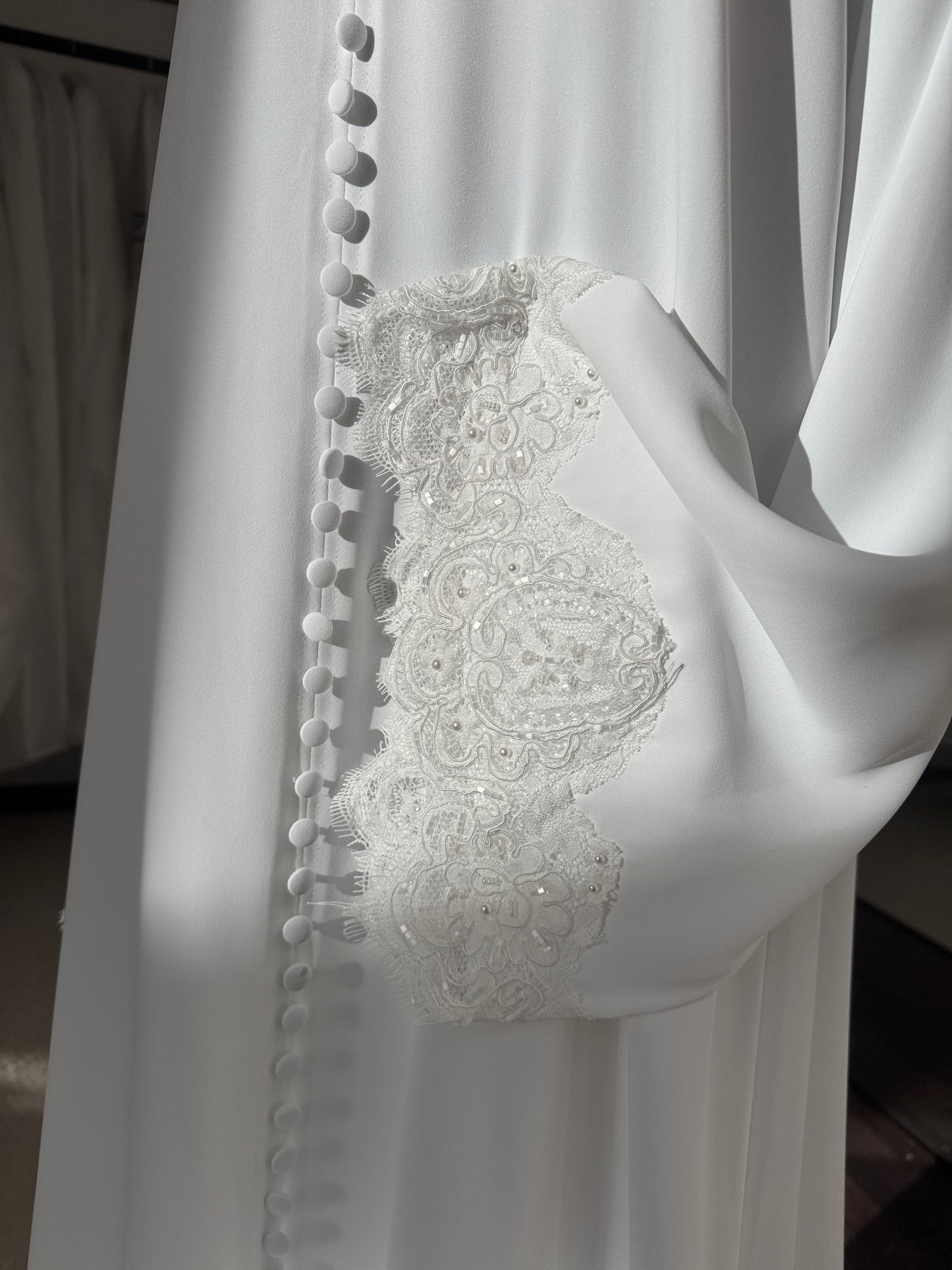 A M I N A  Bridal Abaya - Buttoned Abaya