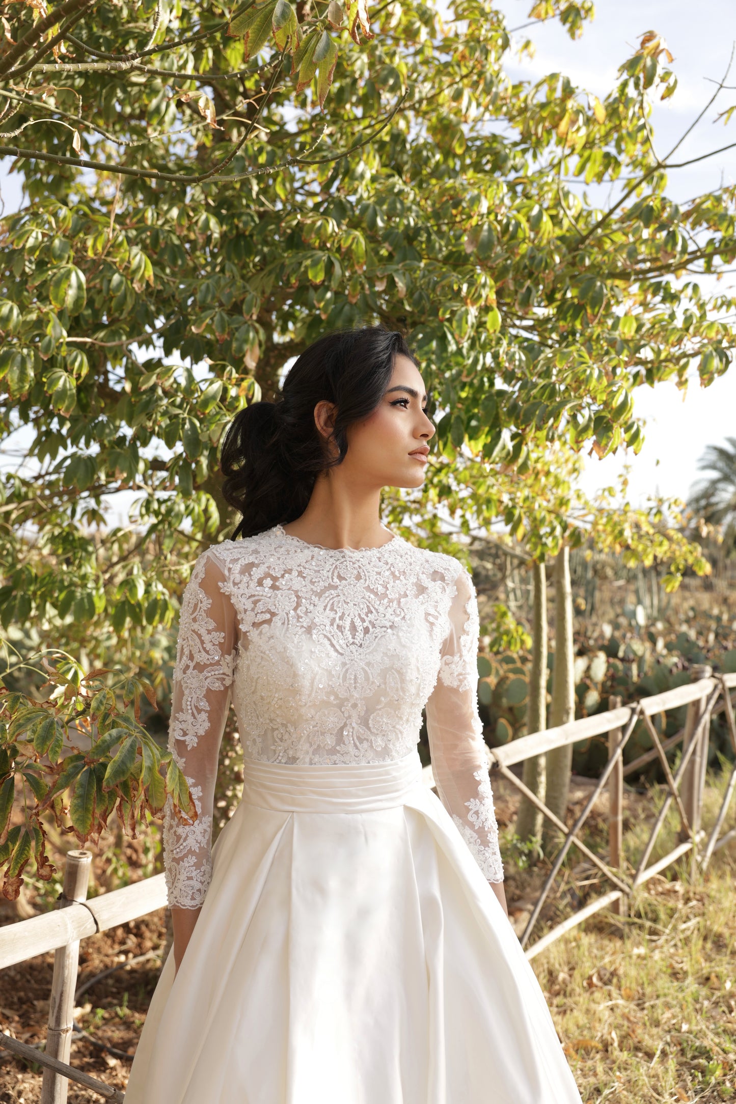 S E R E N E - Satin A Line Gown