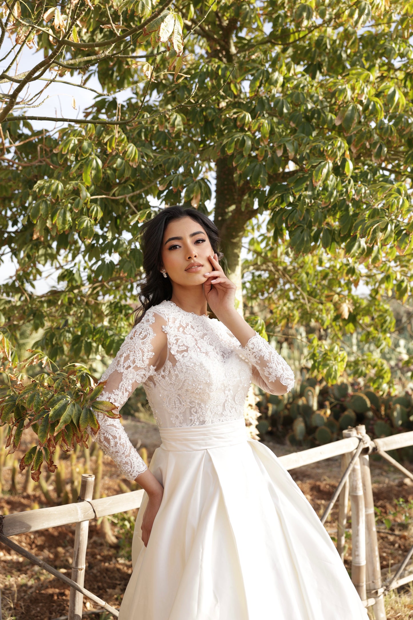S E R E N E - Satin A Line Gown