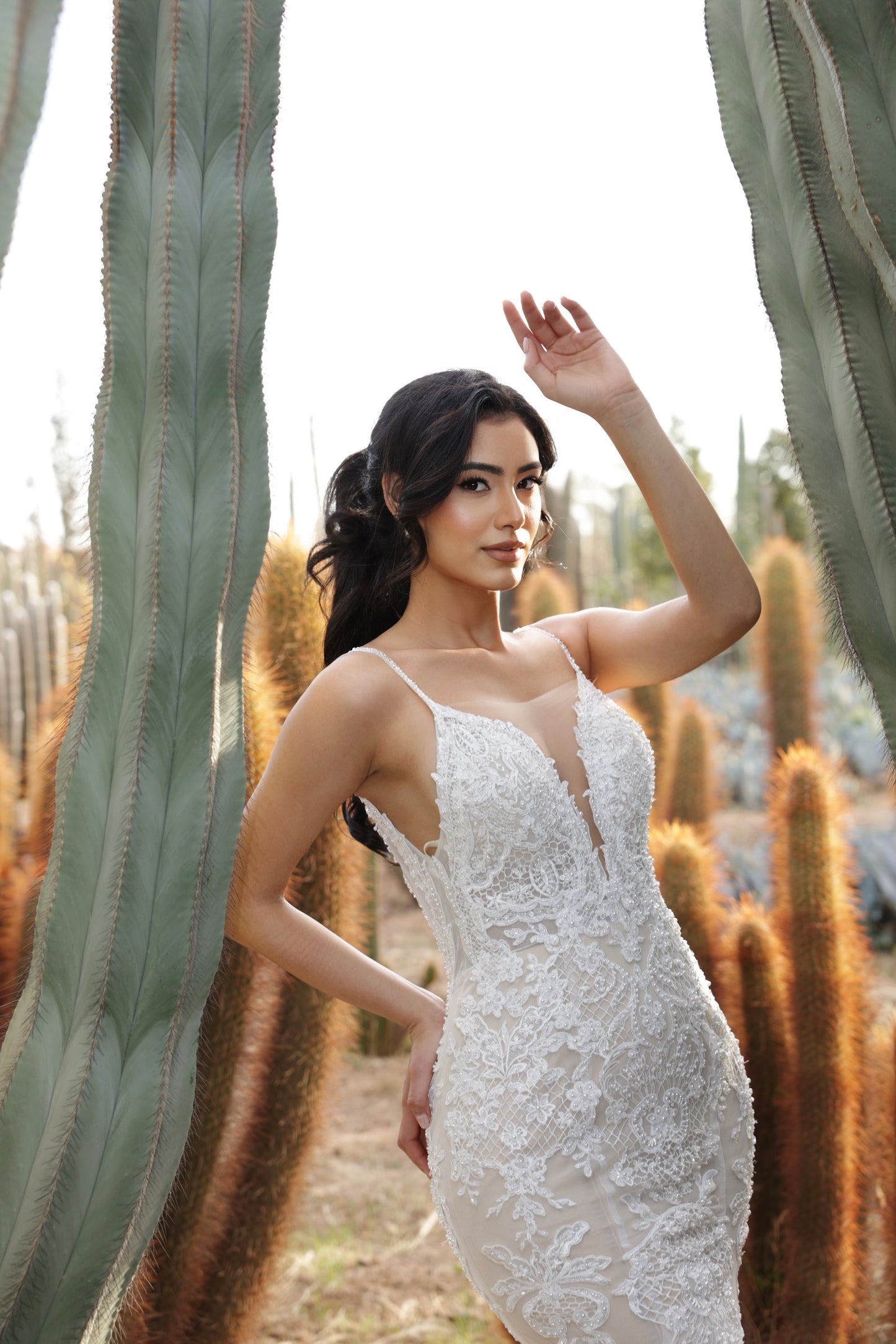 S A H A R A - Feather Fishtail Gown