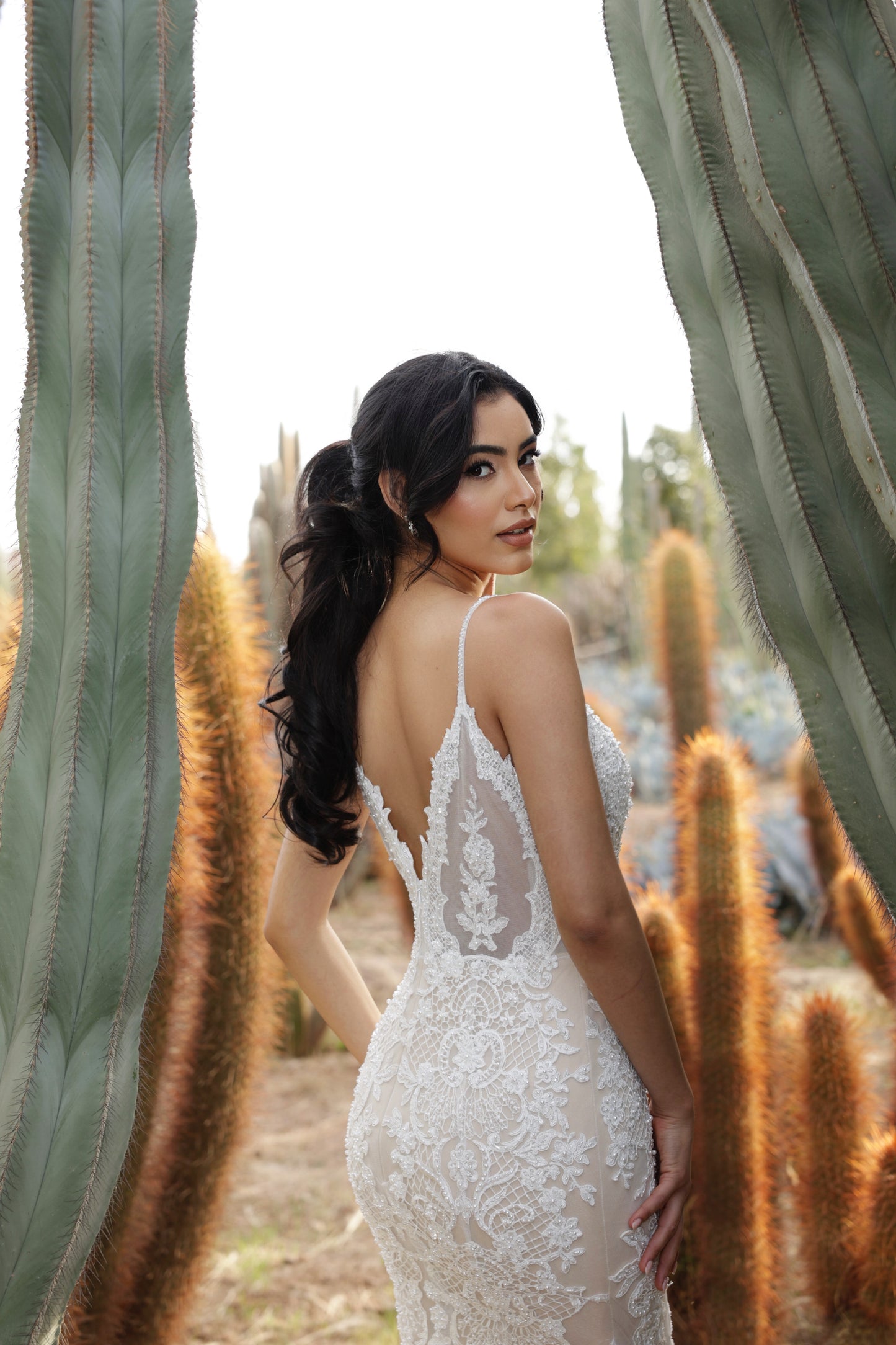 S A H A R A - Feather Fishtail Gown