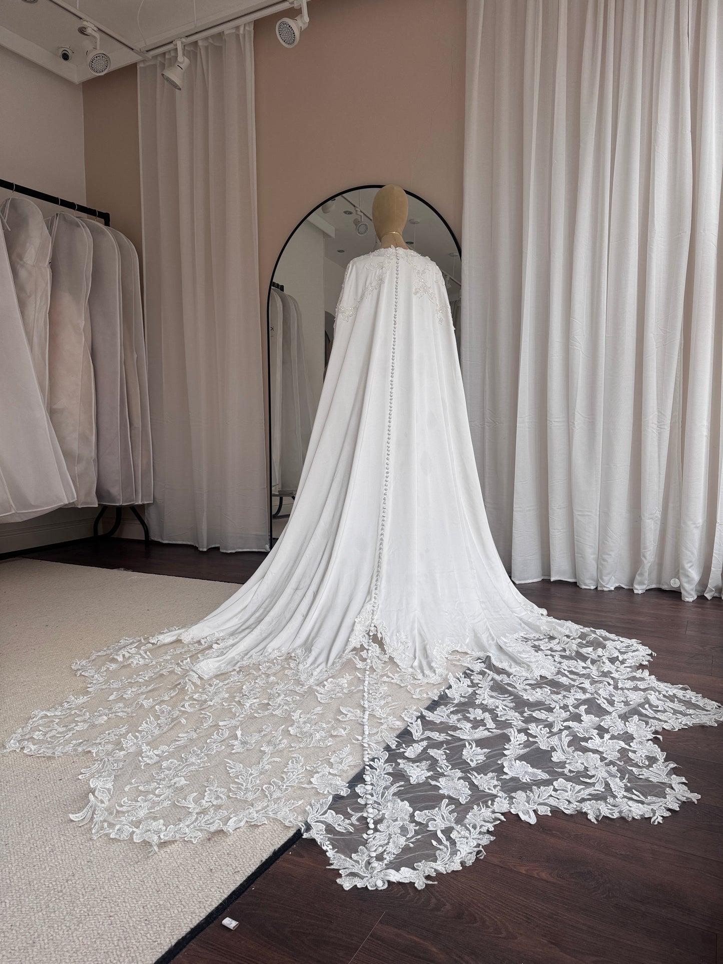 A N I Q A  Bridal Abaya - Slip and Trail Gown