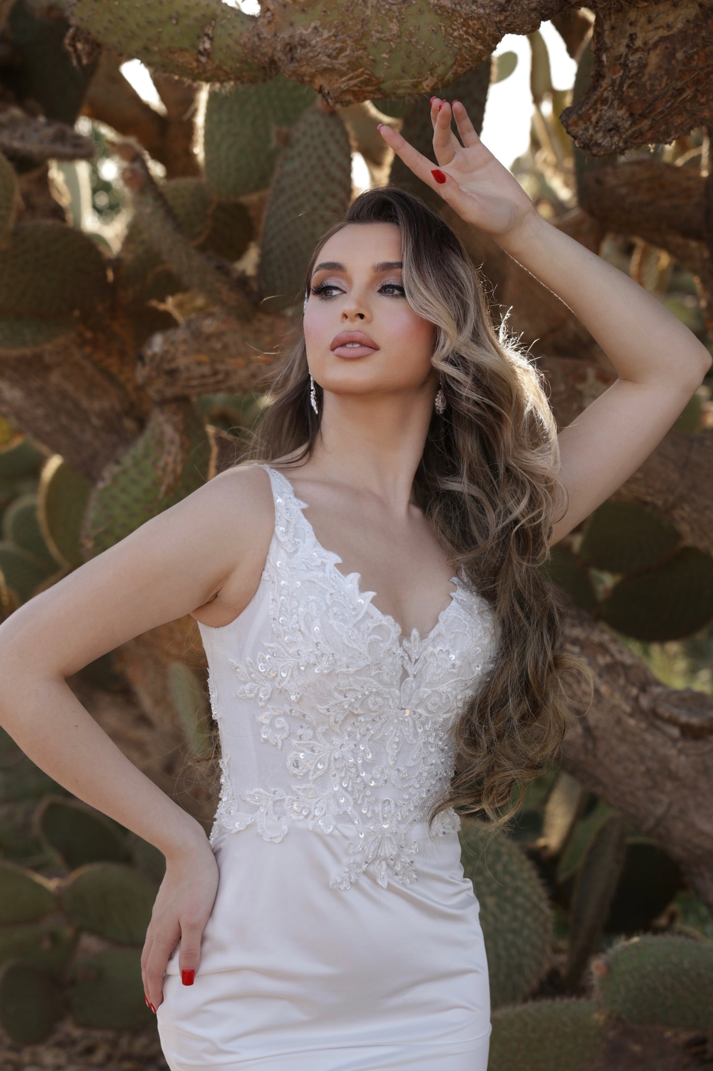 N I R V A N A - Satin Fishtail Gown