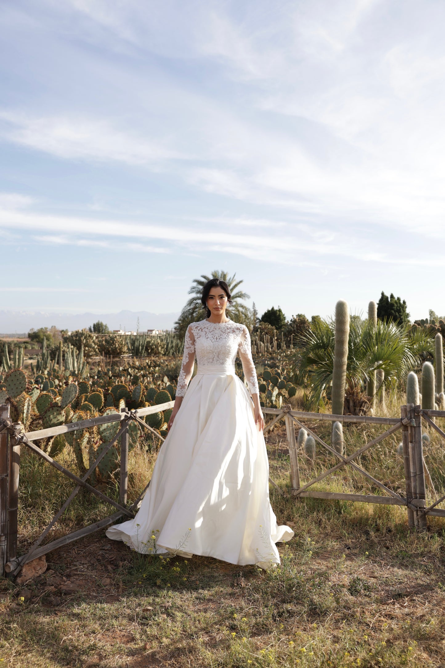 S E R E N E - Satin A Line Gown